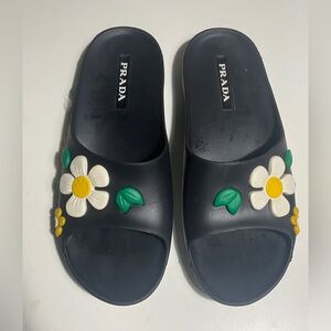 Prada Sandals with Floral Design